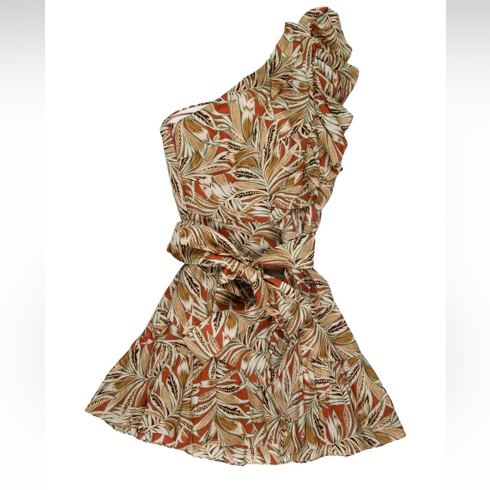 Alexis Linen One Shouldered Dress - XS